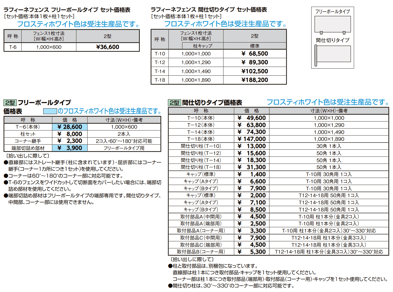 ラフィーネ フェンス 2型【2023年版】_価格_1