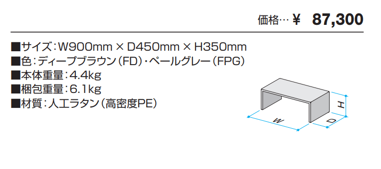 ガーデンファニチャー フォレスティ(ローテーブル) 【2022年版】_価格_1