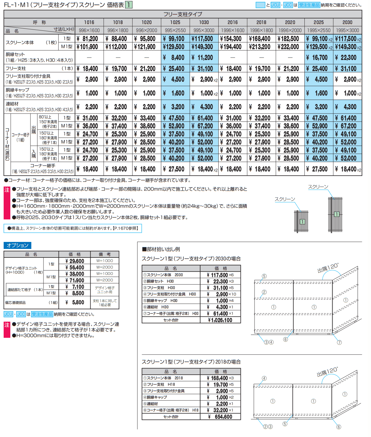 エルファード片面タイプ1型(スクリーン本体/門柱+門扉)【2022年版】_価格_3
