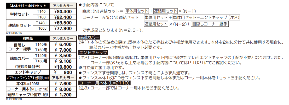 シンプレオ スクリーンフェンスR1型 【2022年版】_価格_1