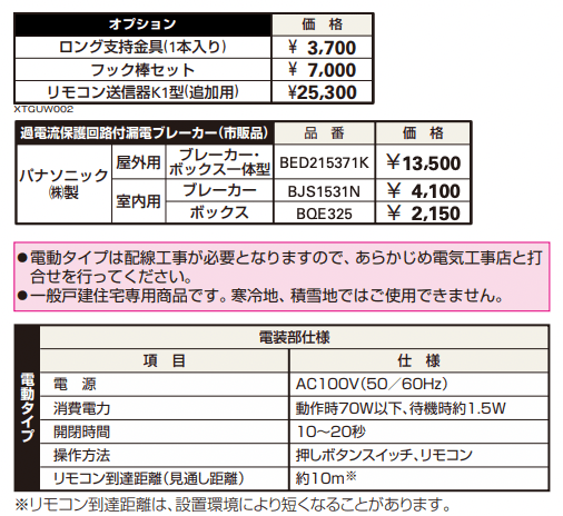 シャローネ アップゲート ワイド01型 手動タイプ電動タイプ 【2022年版】_価格_2