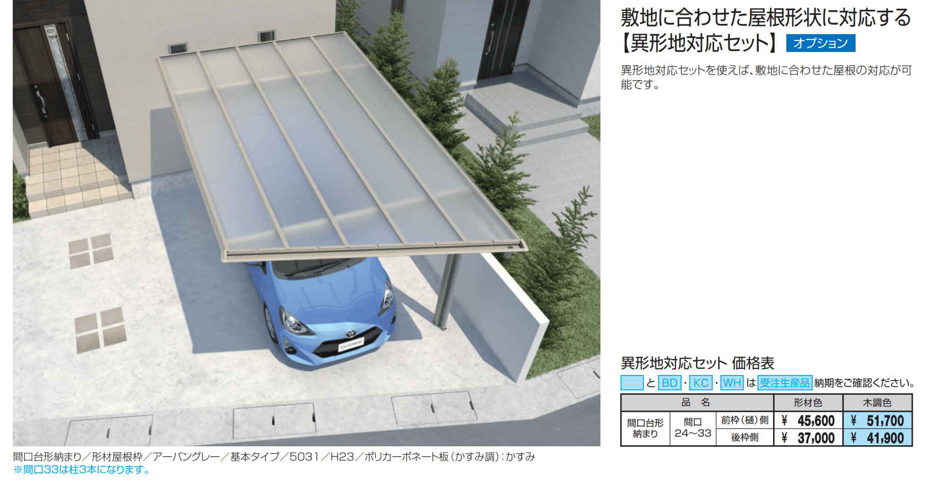 スカイリード 片側支持タイプ(耐積雪量30cm仕様:基本・奥行連結)【2022年版】_価格_1