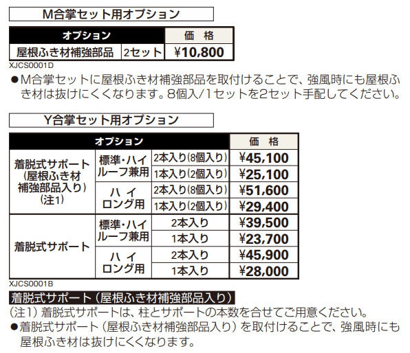 アリュースZ 750タイプ M合掌セット/Y合掌セット 【2022年版】_価格_2