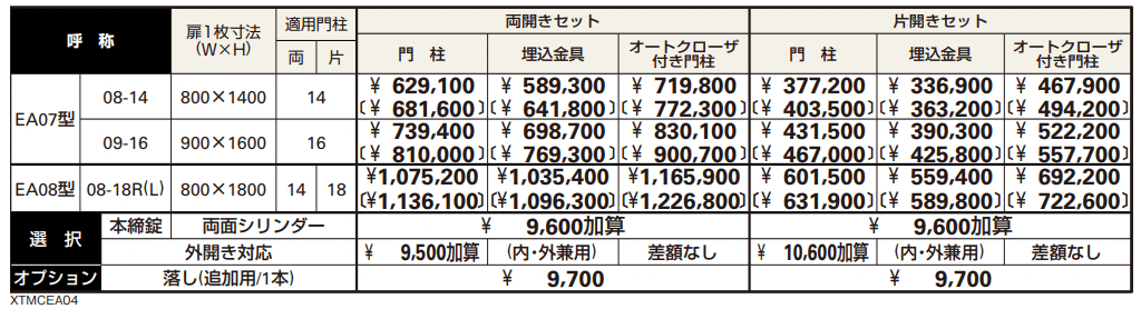 シャローネ 門扉EA07型 【2022年版】_価格_1