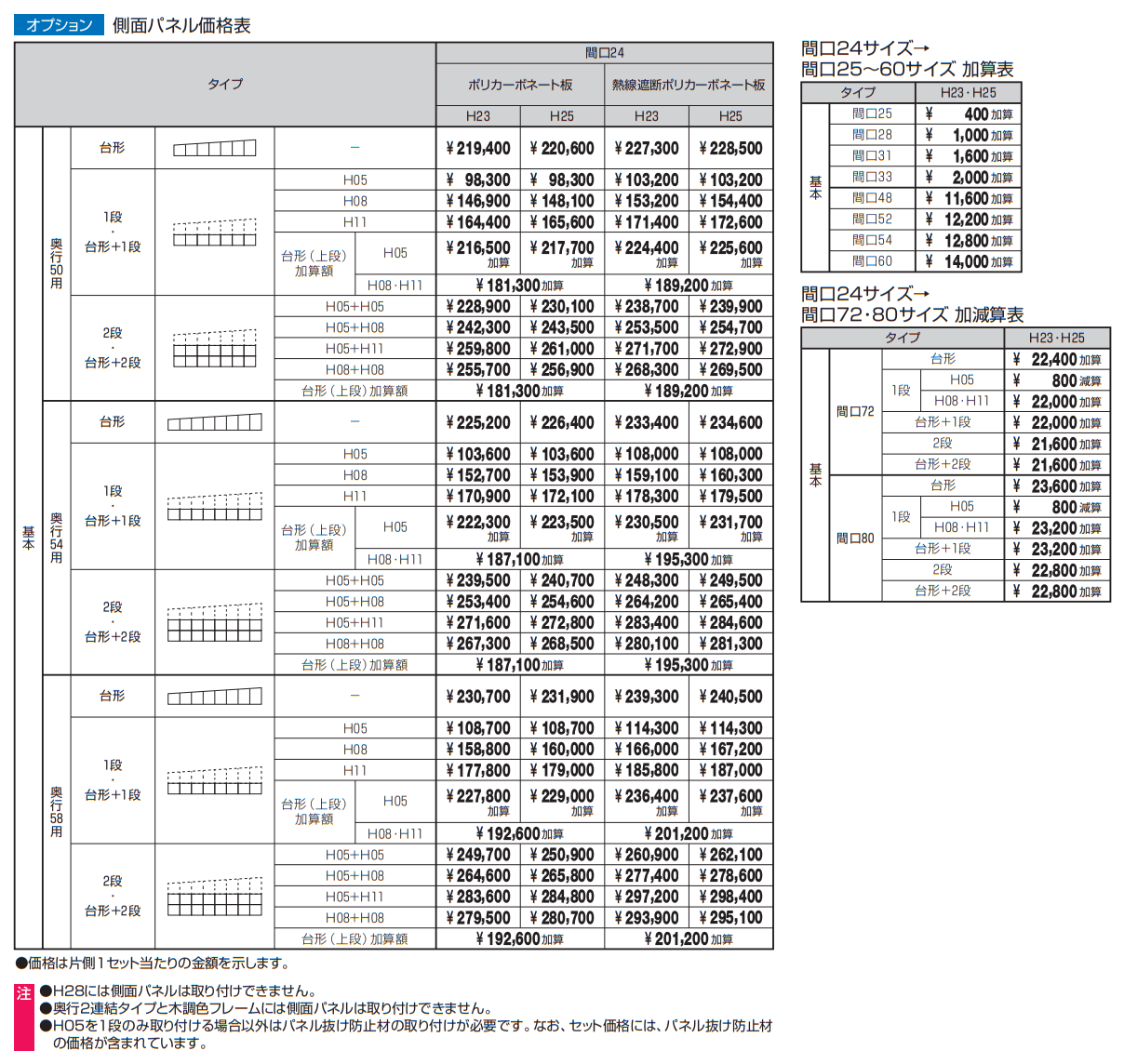 スカイリード 両側支持タイプ(側面パネル)【2023年版】_価格_1