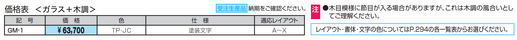 表札(ガラス)  【ガラス】+【カラー、木調、ステンレス】【2022年版】_価格_2