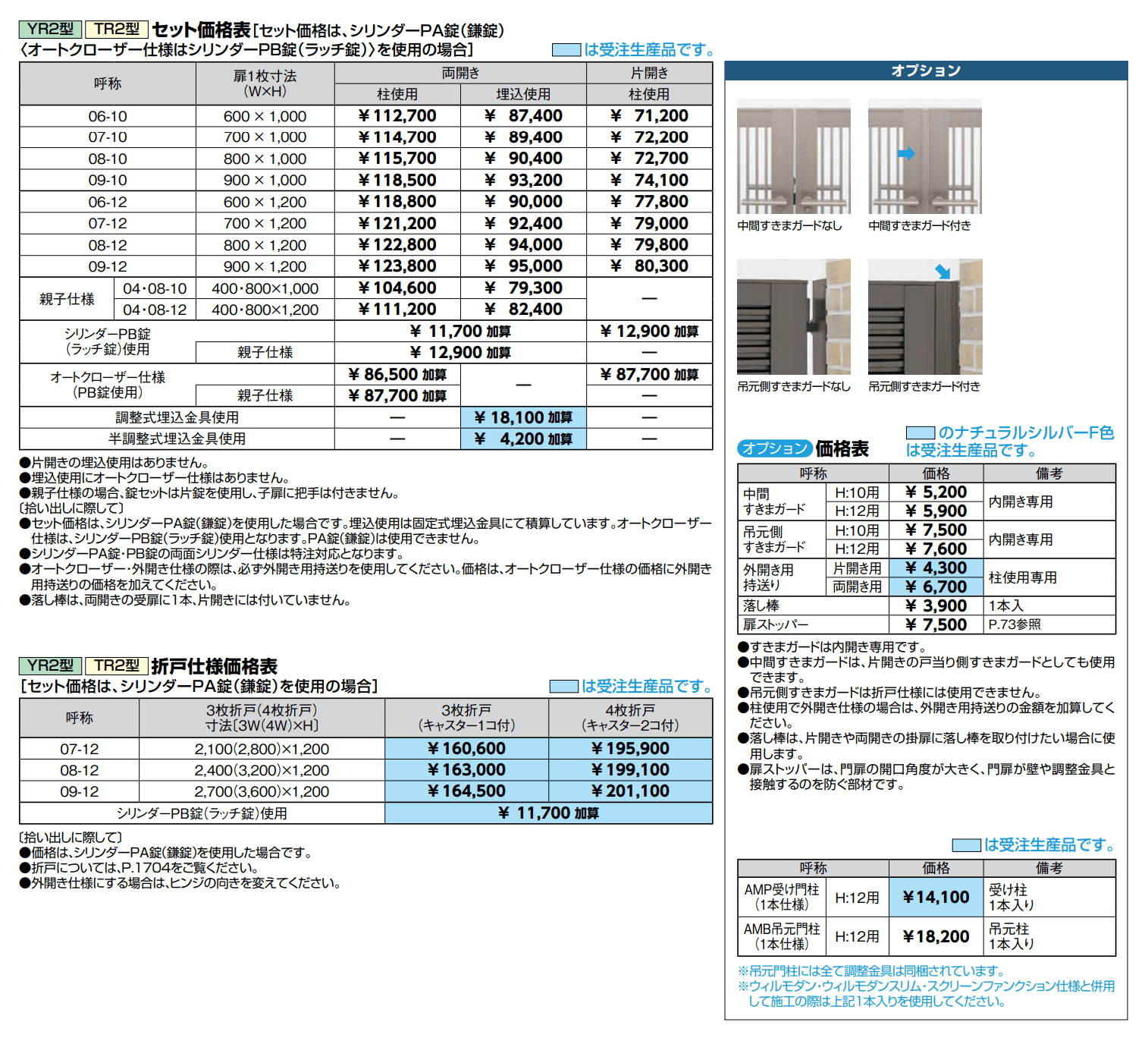 開き門扉AB TR2型【2022年版】_価格_1