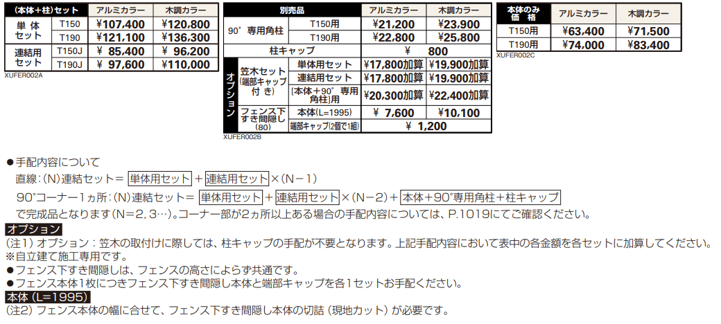 ルシアス スクリーンフェンスS07型 【2022年版】_価格_1