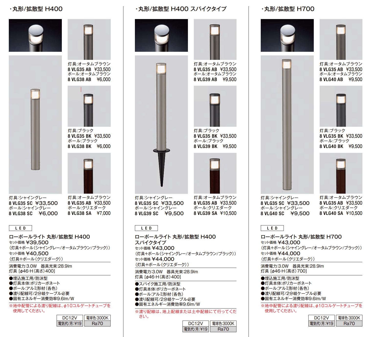 ローポールライト 拡散型 丸形【2022年版】_価格_1