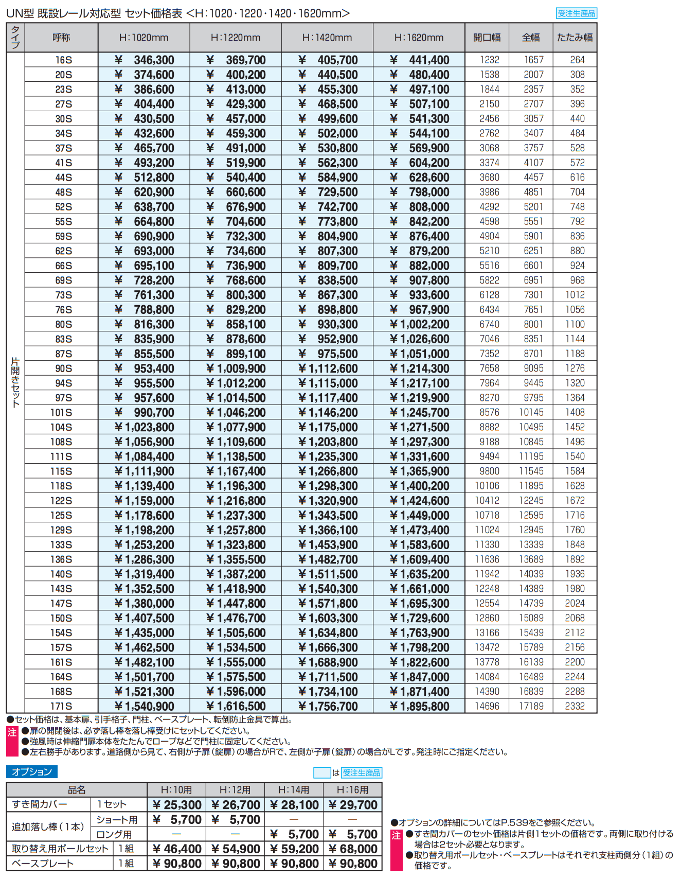 既設レール対応型 アルテンダUN型 レールタイプ 【2022年版】_価格_1