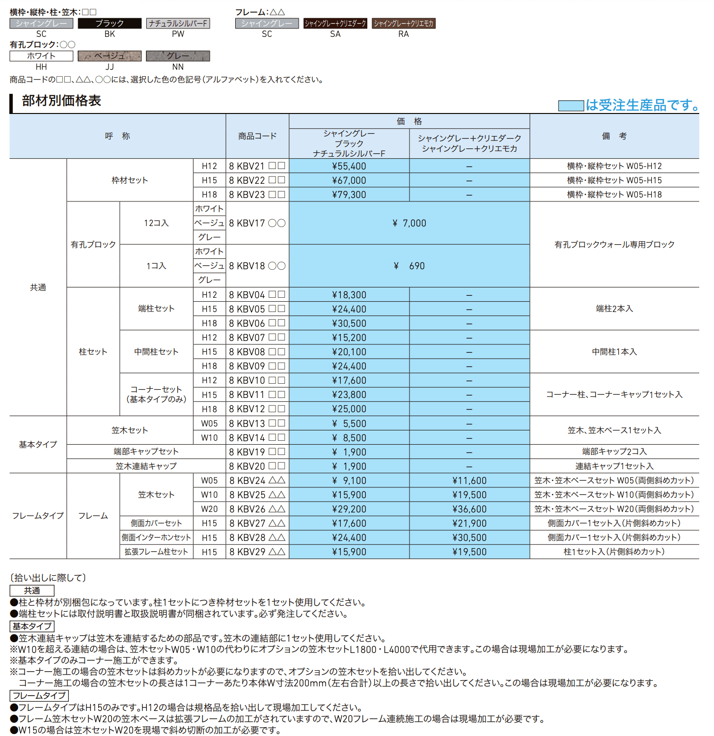 有孔ブロックウォール【2022年版】_価格_1