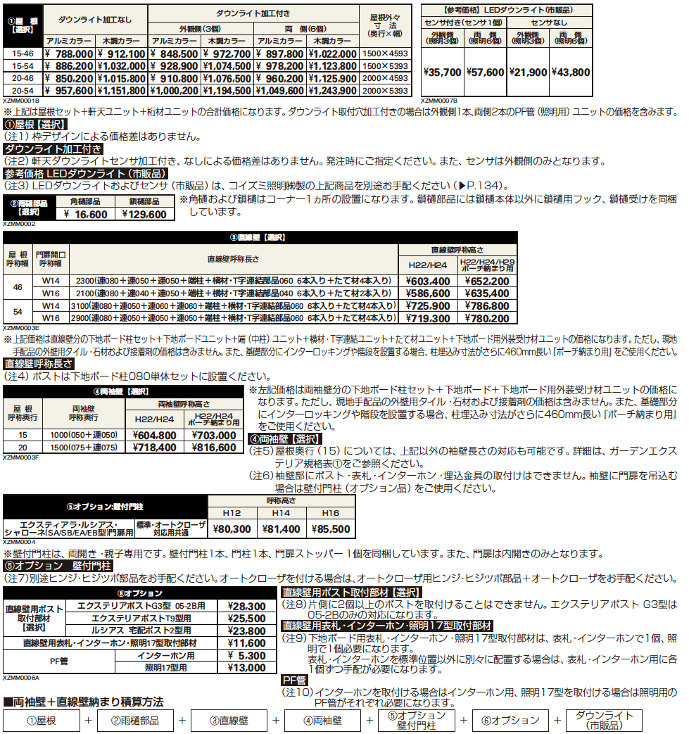 エクスティアラ アーチ 両袖壁+直線壁納まり 【2022年版】_価格_1
