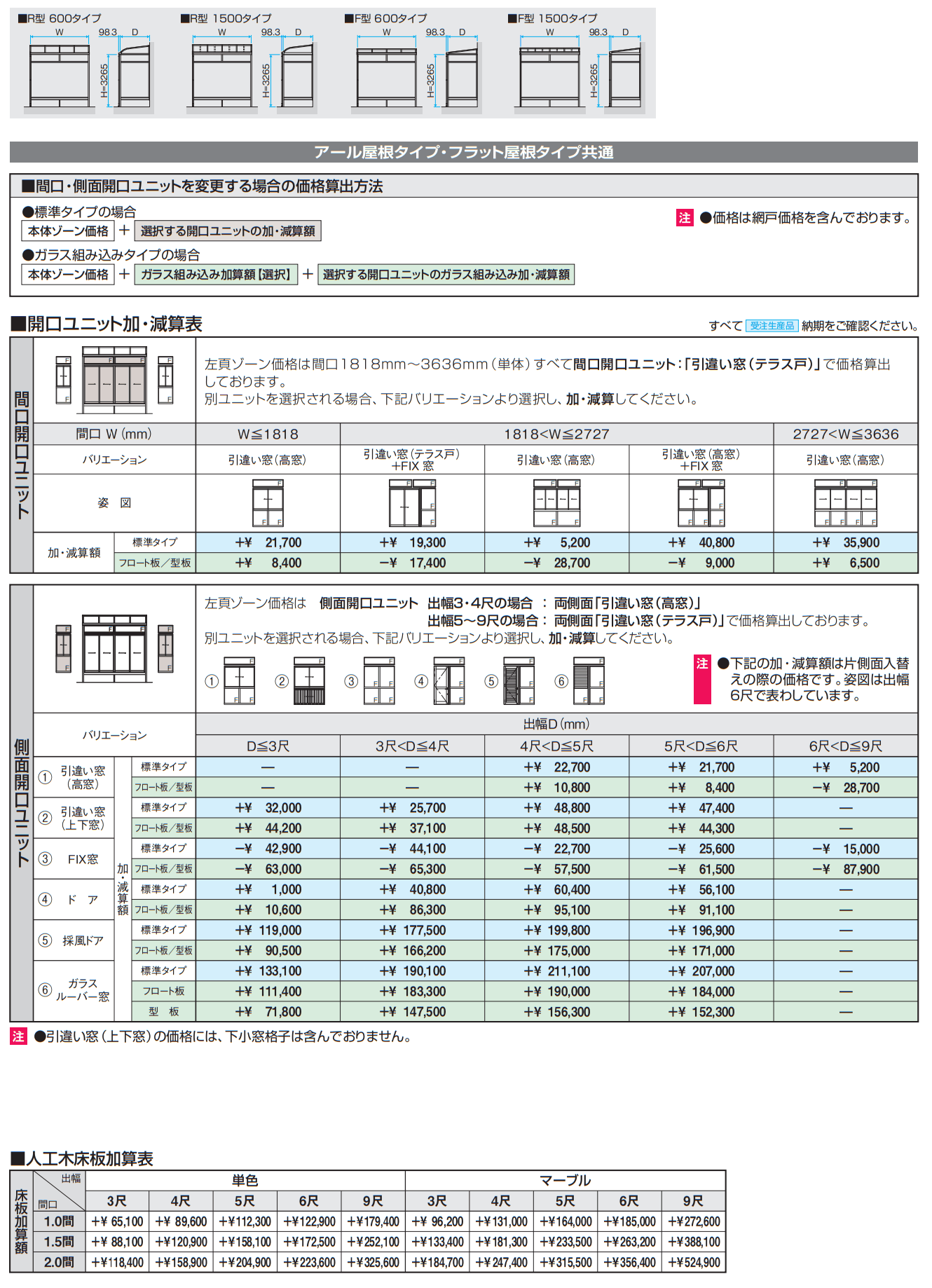晴れもようwith特注品(床仕様/ランマ付き H22サイズ) 【2022年版】_価格_1