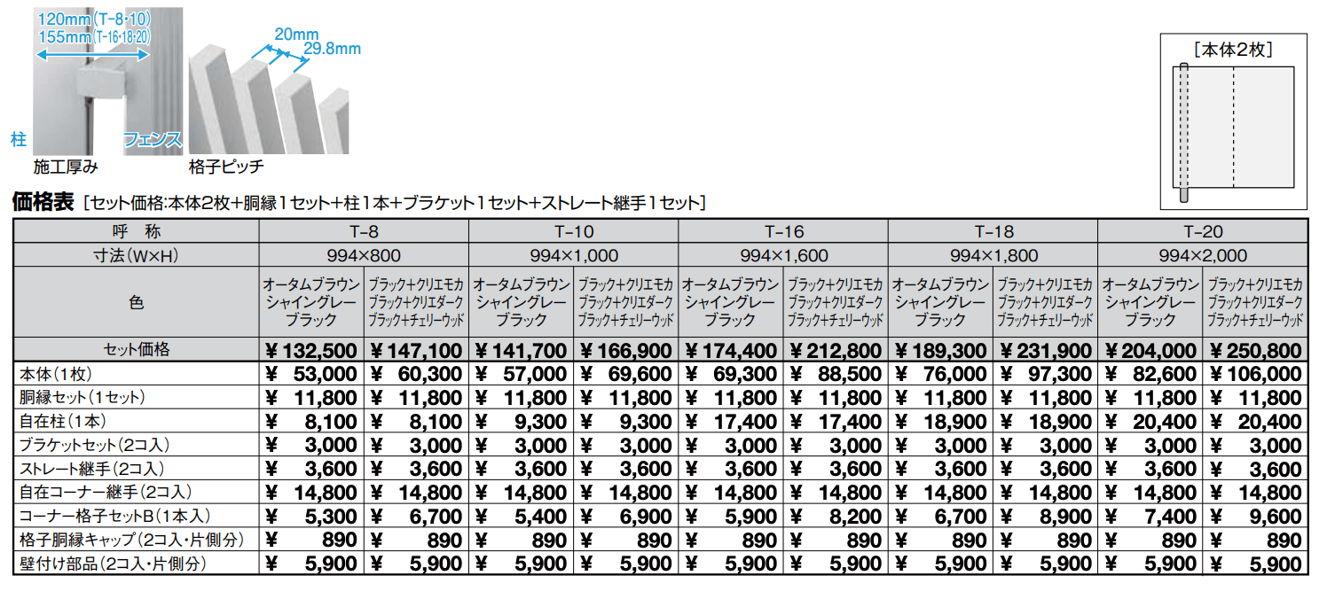 プログコートフェンス F3型【2023年版】_価格_1