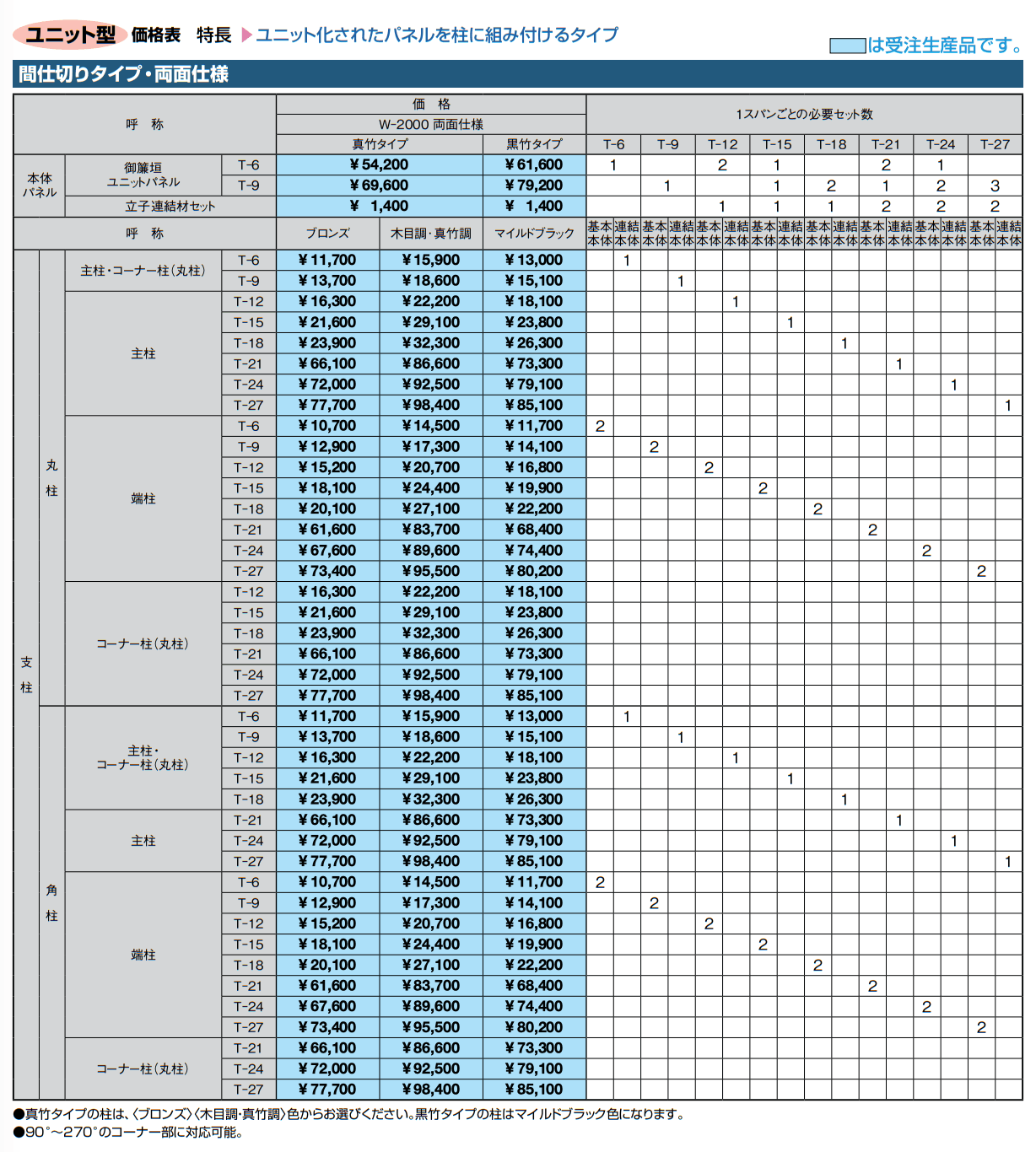 京香・御簾垣(みすがき)ユニット型【2023年版】_価格_2