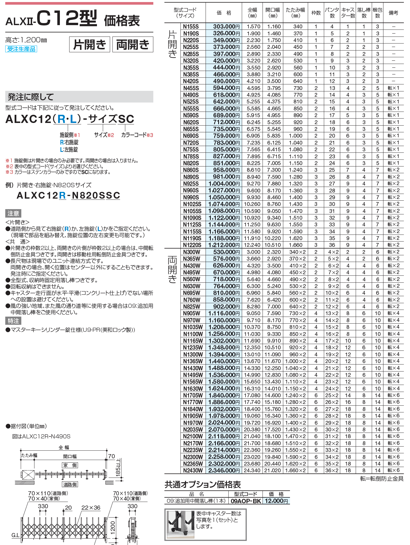 ALXⅡ-C 10型/12型/14型/16型/18型【2023年版】_価格_3