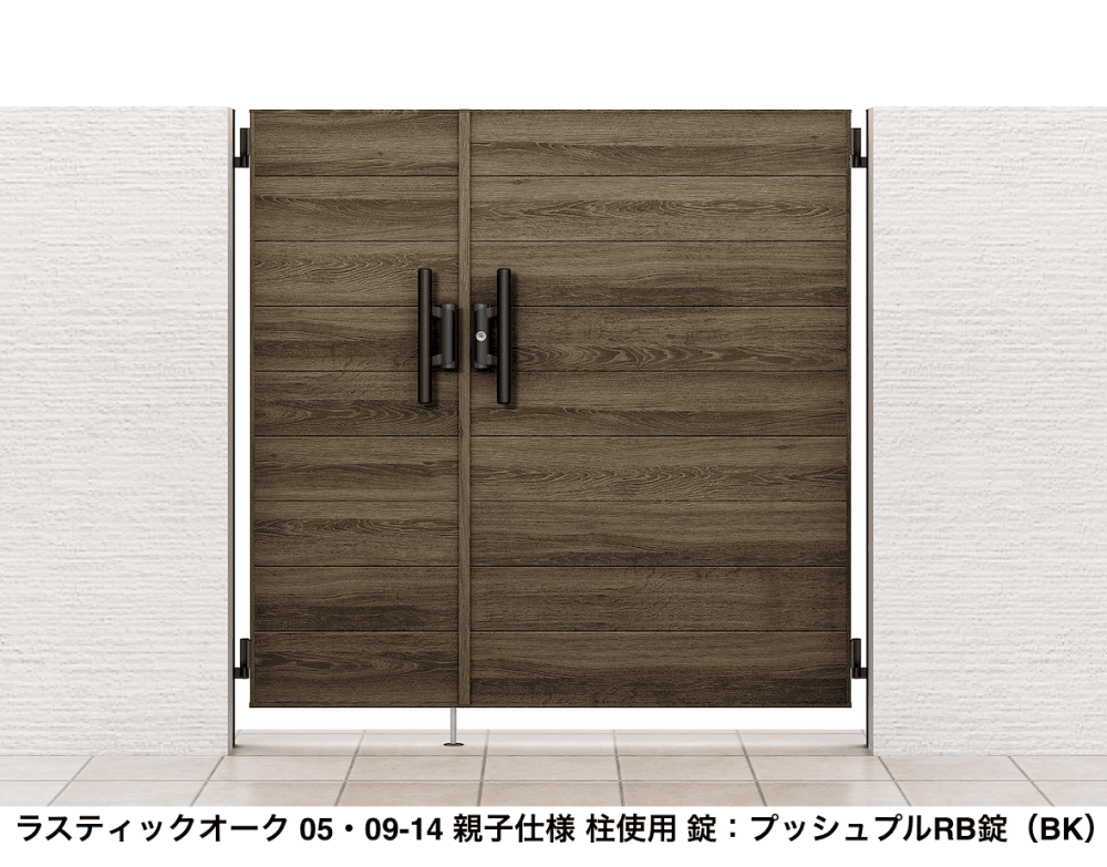 LIXILの「開き門扉AA YM1型(木調)」のサブ画像2
