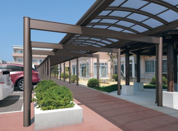 三協アルミの「ブレラウェイS 柱位置自在仕様 両支持タイプ 積雪地域型 基本ユニット/傾斜基本ユニット 【2022年版】」のサブ画像1