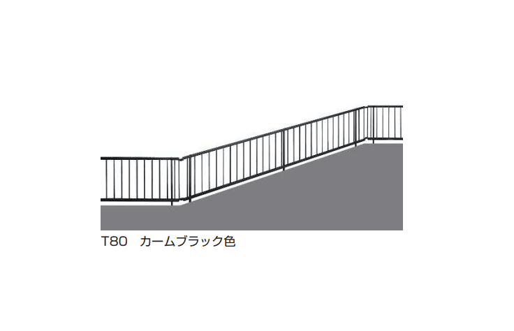 シンプレオ フェンスTK型〈傾斜地用〉たて格子15本4