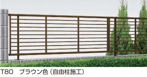 YKK APの「シンプレオ フェンス9F型 横(粗)格子 【2022年版】」のサブ画像2
