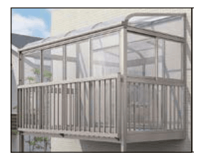 LIXILの「サニージュ R型 アルミバルコニー納まり(柱建て式)メーター【2023年版】」