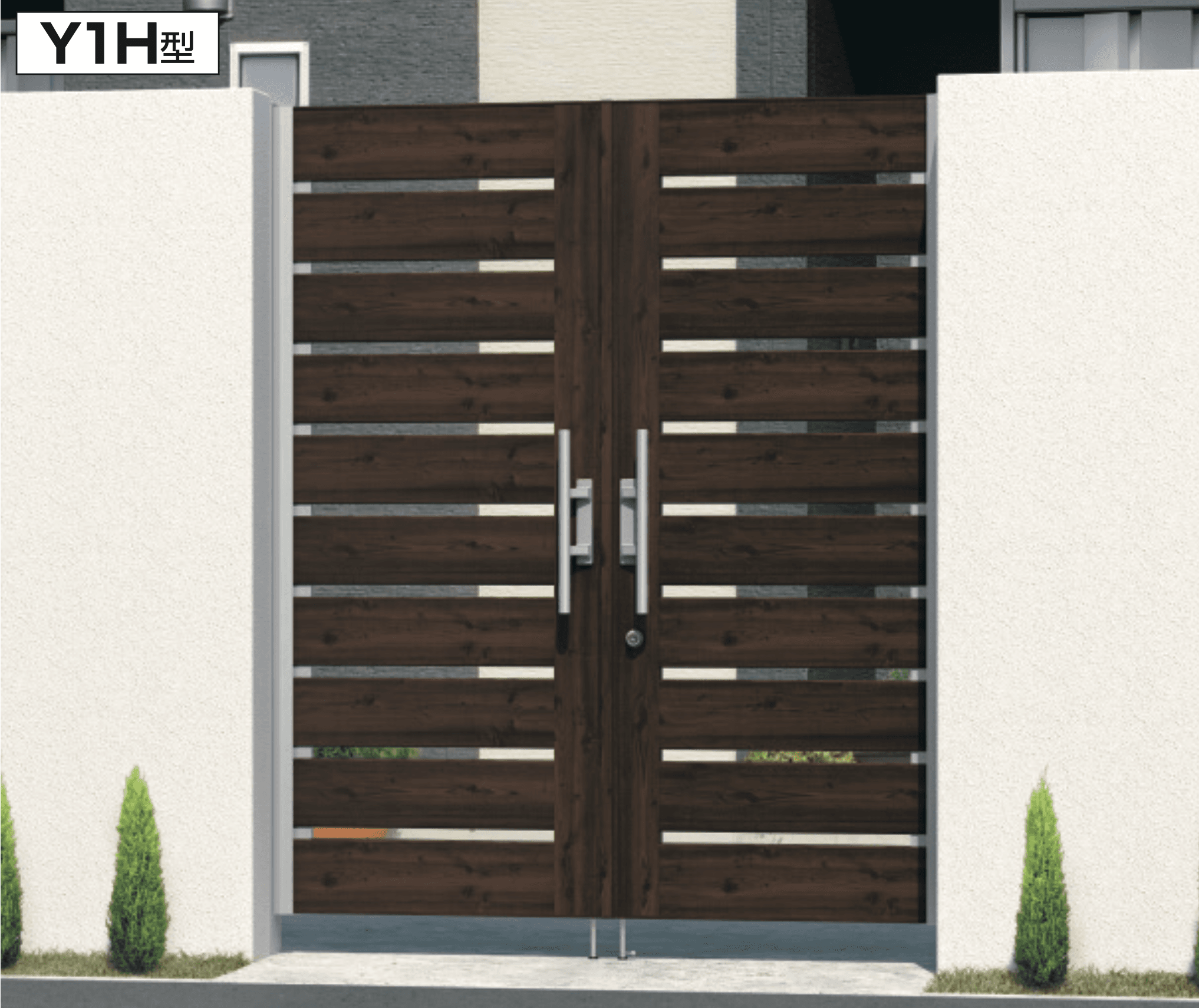 三協アルミの「フレイナハイタイプY1型 木調色・形材色(H型:タッチ錠)【2023年版】」