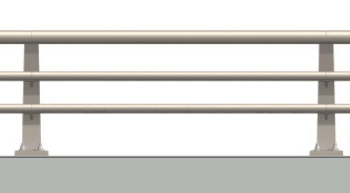三協アルミの「キャプロア(caproa) 補修タイプ(改修用) 車両用防護柵 B種(D285) 【2022年版】」