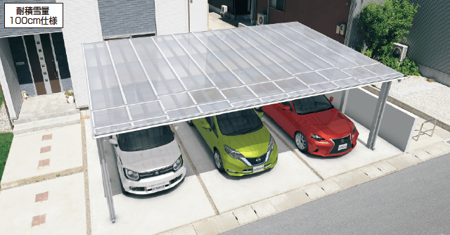 三協アルミの「スカイリードZ スタンダードタイプ(耐積雪量100cm・150cm仕様:基本・奥行連結)【2022年版】」のサブ画像3