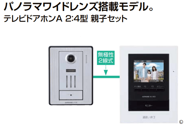 LIXILの「テレビドアホンA2:4型・親子セット【2022年版】」