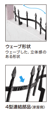 YKK APの「シャローネ シリーズ トラディシオン フィックスフェンス4型 【2022年版】」のサブ画像2