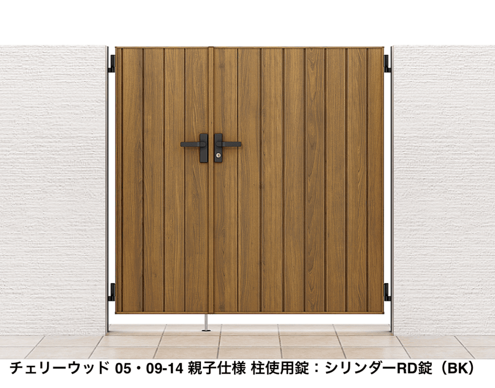 LIXILの「開き門扉AA TM1型(木調)」のサブ画像1