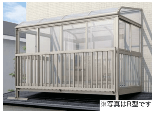 LIXILの「サニージュ F型 アルミバルコニー納まり(屋根置き式)関東間【2022年版】」