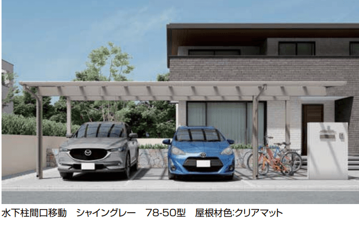 LIXILの「フーゴF 3台用 柱間口移動」