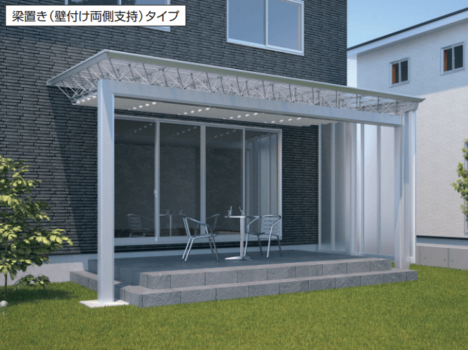 三協アルミの「M.シェードⅡ 梁置きタイプ(壁付け両側支持タイプ)【2022年版】」