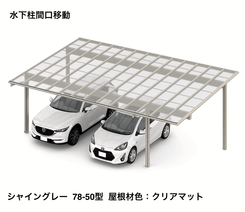 LIXILの「フーゴFプラス 3台用 柱間口移動【2023年版】」のサブ画像9