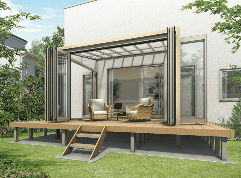 YKK APの「ソラリア テラス囲い【木調ガーデンルームタイプ】 【2022年版】」