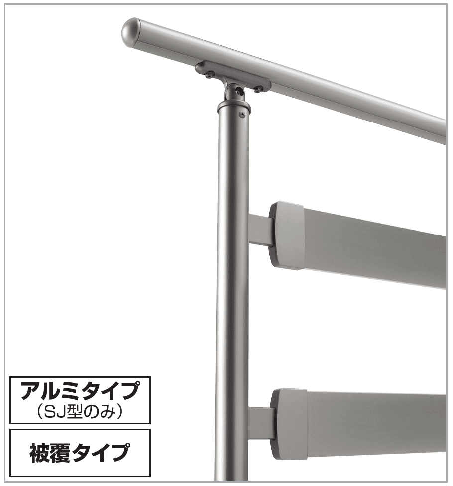 四国化成の「手すり セイフティビーム SU型Φ34mm / SJ型Φ38mm パネル仕様【2024年版】」
