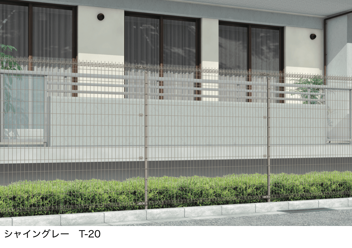 LIXILの「ハイグリッドフェンス 剣先2型 フリーポールタイプ」