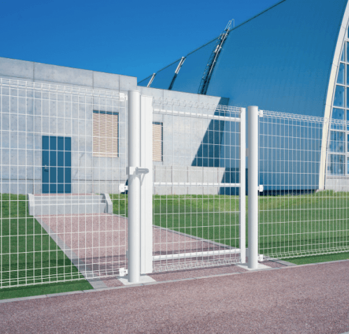 三協アルミの「ユメッシュR型門扉 アルミ丸型門柱【2023年版】」