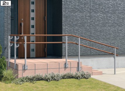 三協アルミの「エトランポU2型フリー支柱タイプ/フロント笠木納まり【2022年版】」