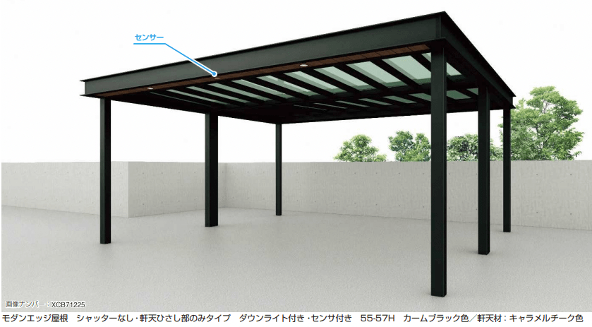 YKK APの「エクスティアラ カーポート 2台用・シャッターなしタイプ 【2022年版】」