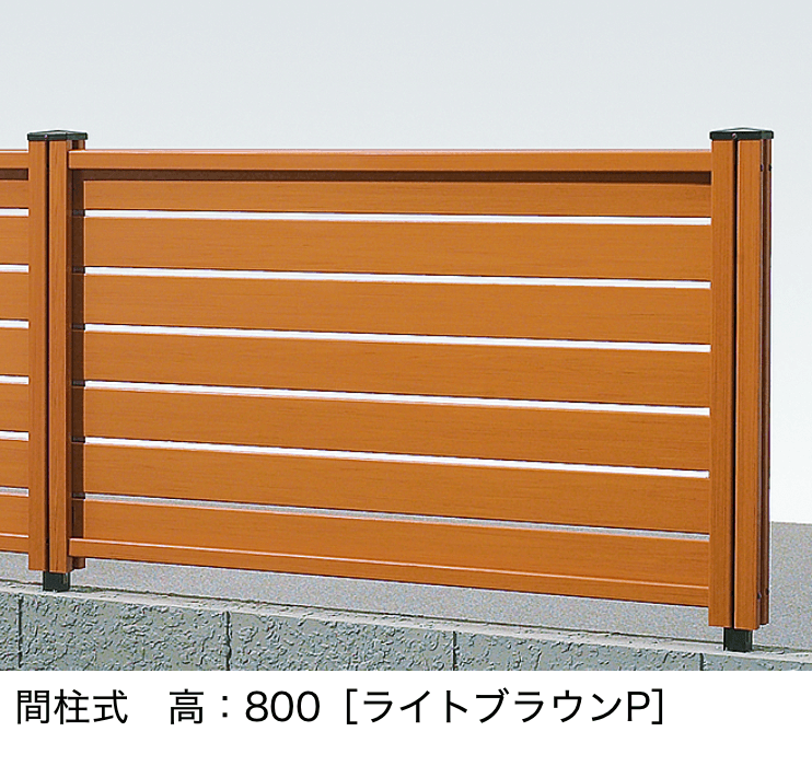 LIXILの「【間柱式】木樹脂フェンス 8型 【横スリット】」のサブ画像1