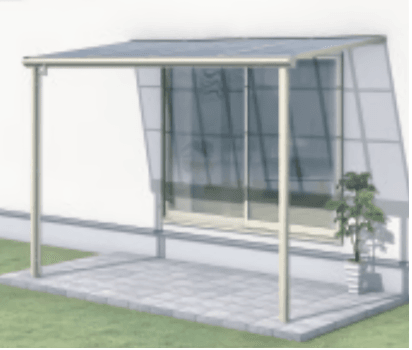 三協アルミの「ST特注品テラス(F型 柱付き式 1500タイプ 標準納まり) 【2022年版】」