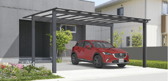 三協アルミの「スカイリード 両側支持タイプ(耐積雪量20cm仕様:2台用基本・奥行連結・奥行片寄せ)【2022年版】」のサブ画像1