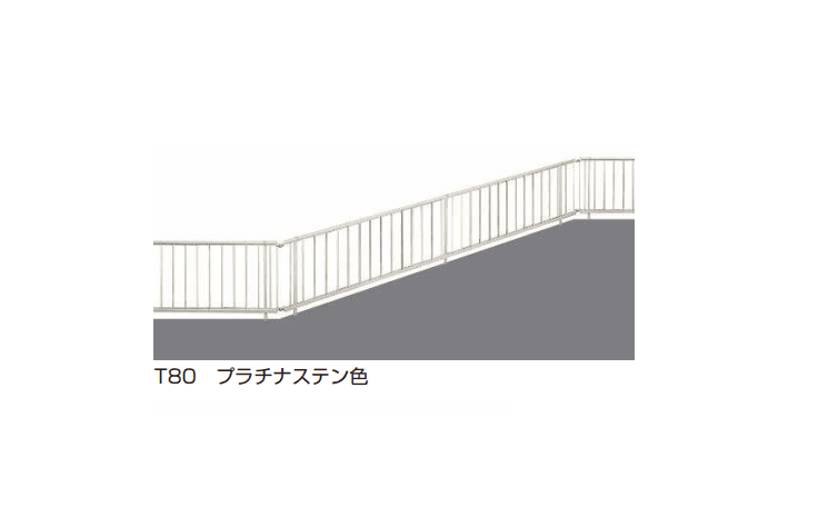 シンプレオ フェンスTK型〈傾斜地用〉たて格子15本3