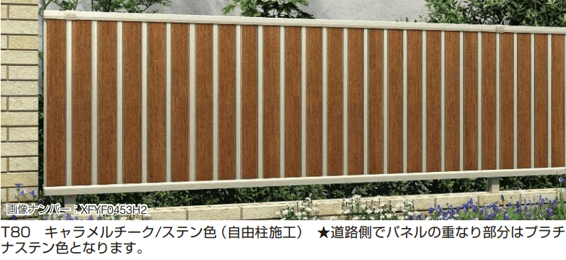 YKK APの「ルシアス フェンスF01型〈自立建て用〉3段支柱 【2022年版】」のサブ画像2