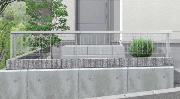 三協アルミの「ユメッシュプラス 笠木タイプE型 フリー支柱タイプ【2023年版】」