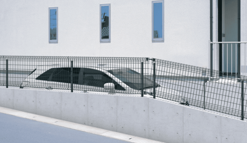 三協アルミ ユメッシュHＲ型フェンス 傾斜用フリー支柱タイプ