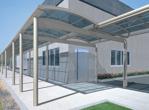 三協アルミの「ブレラウェイS 柱位置自在仕様 両支持タイプ 一般地域型 基本ユニット/傾斜基本ユニット 【2022年版】」のサブ画像1