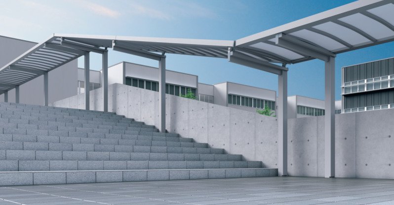 三協アルミの「ファイブフォート 一本柱タイプ 傾斜基本ユニット 【2022年版】」